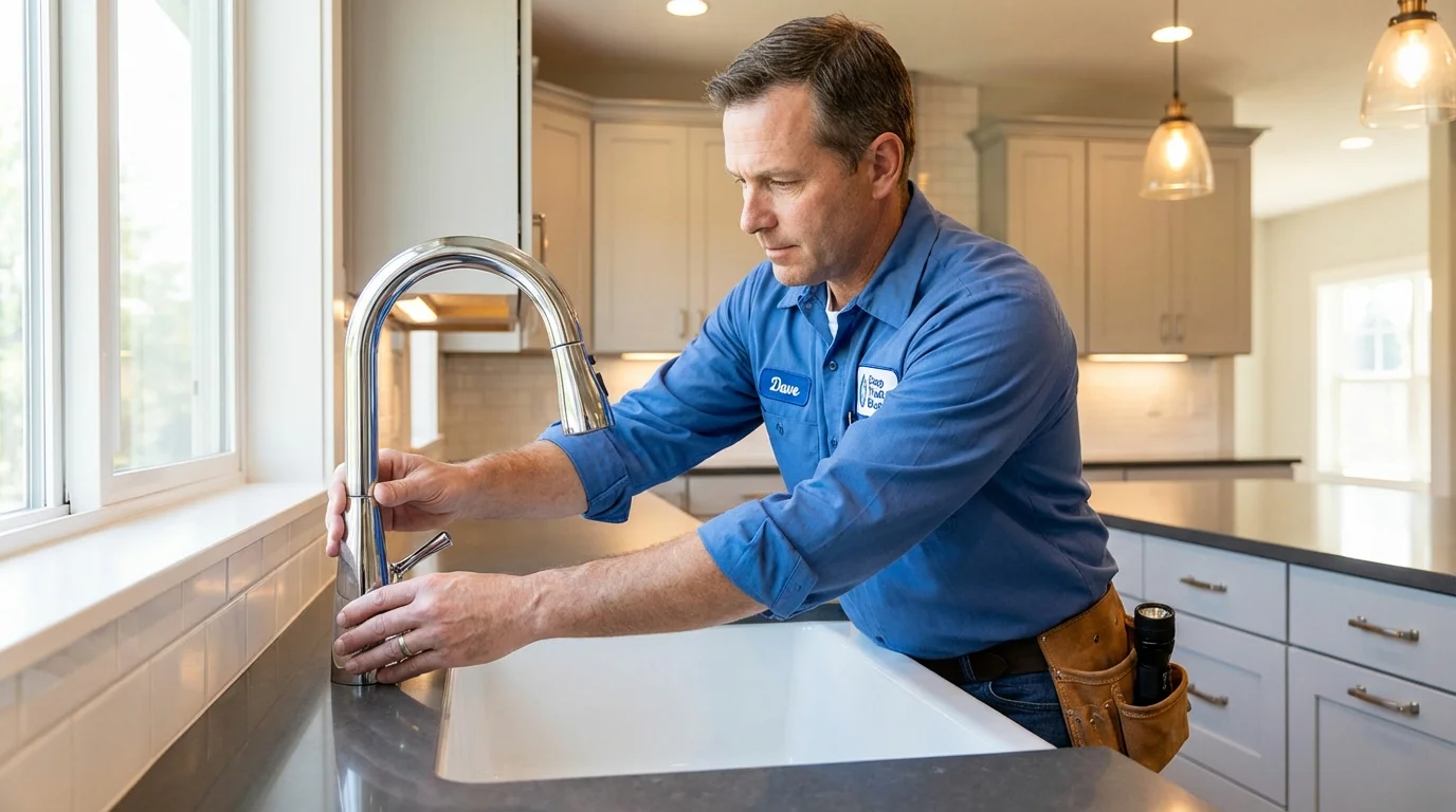 Kitchen faucet installation by Johns Plumbing LLC in West Valley City